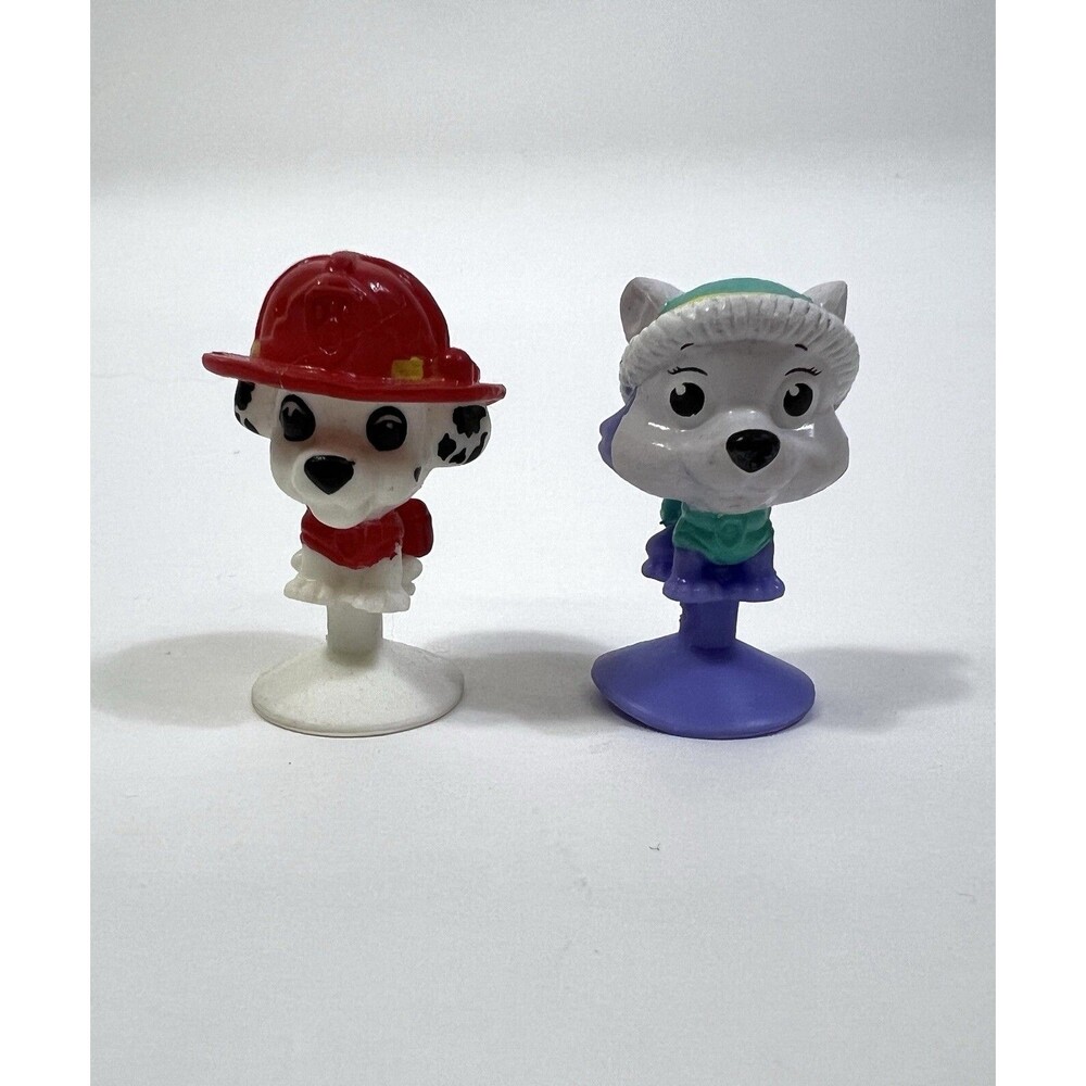 Paw Patrol Mini Wonderball Marshall and Everest Suction Cup Figures!